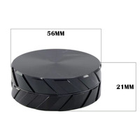 Boîte en carton kraft pour emballage de moulin à herbes en alliage d'aluminium, forme CNC 55 mm, 2 pièces