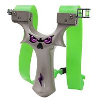 Slingshots de haute qualité en alliage de zinc et puissants avec bande élastique pour les jeux de tir en plein air