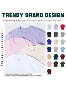 Produttori <span class=keywords><strong>di</strong></span> abbigliamento personalizzato Casual 230 grammi estate nuovi arrivi 100% cotone tinta unita maglietta a maniche corte per gli <span class=keywords><strong>uomini</strong></span> - Product Image 4
