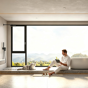Ventanas de aluminio con rotura de puente térmico, aisladas, insonorizadas y de doble acristalamiento para proyectos de casas y villas personalizadas. - Product Image 3