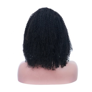 Shoumei bán buôn tóc con người tóc giả 4A 4B 4C afro kinky xoăn tự nhiên mà<span class=keywords><strong>u</strong></span> đen Brazil tóc con người kinky xoăn <span class=keywords><strong>U</strong></span> phần V phần nửa tóc giả - Product Image 3