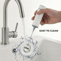 Mousseur à lait portable rechargeable en acier inoxydable 2026 – Appareil de cuisine écologique très populaire