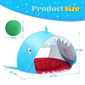 Toddler bãi biển Lều UV bảo vệ Sun <span class=keywords><strong>Shade</strong></span> nơi trú ẩn không thấm nước Pop Up trẻ em bãi biển lều với hồ bơi - Product Image 2