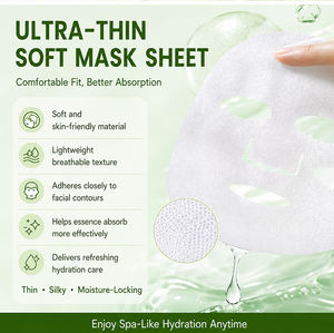 Masque hydratant et nourrissant au concombre, masque en feuille hydratant en profondeur, rafraîchissant et apaisant pour les peaux sèches et sensibles, OEM - Product Image 3