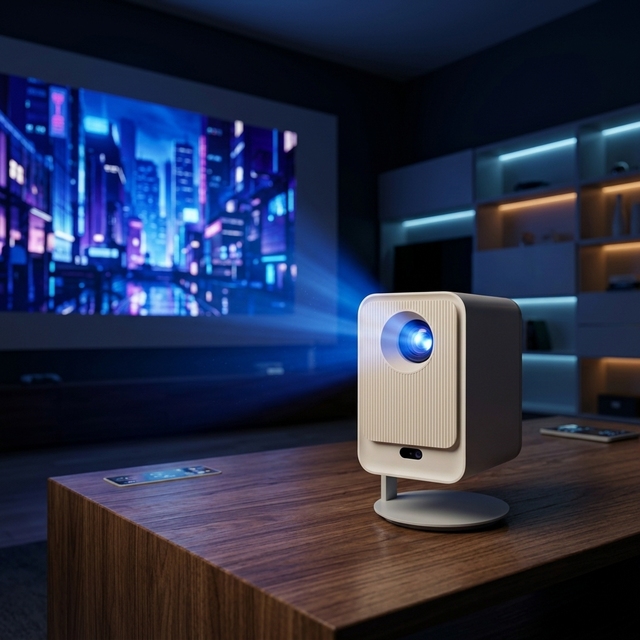 T6Plus Mini Portable Projector Full HD 1080P Outdoor Projector Movie Projector Compatible with PS Smartphone Laptop HDMI USB