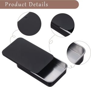 Child Resistant Slide Top Tin Container Metal Mint Candy Mint Tin Case <b>Small</b> Sliding Tin <b>Box</b> Can for Gift - Product Image 3