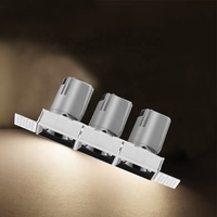 Éclairage intérieur, spot encastré à double tête, lumière LED 18W, anti-éblouissement, plafonnier en aluminium, design moderne