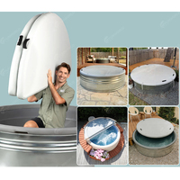 Couverture de piscine gonflable sur mesure pliable en Drop Stitch pour réservoir de stockage