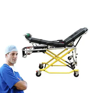 Hospital Ambulance Adjustable Transfer First Aid Emergency power wheeled stretcher for sale