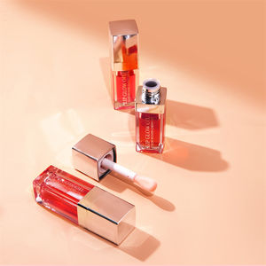 Tabung Lip Gloss Herbal Label pribadi, tahan lama pelembab noda bibir pemadat warna berubah fitur dasar cairan Glossy - Product Image 1