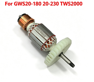 Rotor d'armature de remplacement 1604011252 <span class=keywords><strong>pour</strong></span> meuleuse d'angle <span class=keywords><strong>Bosch</strong></span> GWS20 180 GWS20 230 TWS2000 – Pièces de réparation - Product Image 1