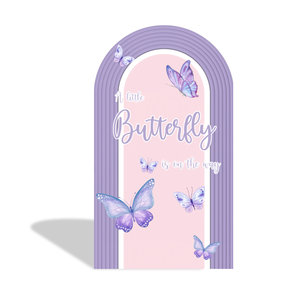 Telo di copertura per arco a tema 'Una piccola farfalla si avvicina' per feste, compleanni, matrimoni, fondali e display - Product Image 2