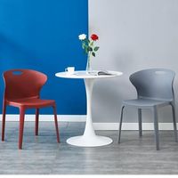 Chaise de salle à manger moderne en plastique épaissi, style minimaliste et luxueux, pour usage domestique, formation, étude, fauteuil pour adulte, résistant aux chocs