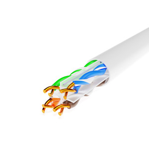 สายเคเบิลเครือข่ายประสิทธิภาพสูง CCAG <span class=keywords><strong>CAT6</strong></span> ผ่านการทดสอบมาตรฐานช่องสัญญาณ <span class=keywords><strong>600Mhz</strong></span> U/UTP แทนสายทองแดง - Product Image 2