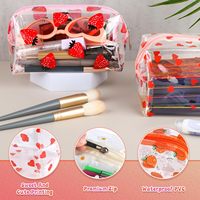 Vente directe d'usine, sacs cosmétiques en PVC pour garçons, sacs transparents imperméables pour fournitures scolaires