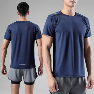 Herrenmode Overs ize T-Shirt Atmungsaktiver Stricks toff Anti-Falten Lange Länge <span class=keywords><strong>Solid</strong></span> Pattern Siebdruck Logo Druck Sale - Product Image 2