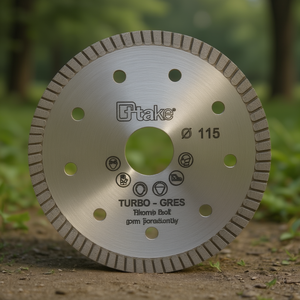 Disco de diamante Turbo Gres de 115 mm y 1,2 mm de grosor para cortar baldosas de porcelana - Product Image 3
