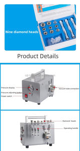 Mesin Mikrodermabrasi Profesional Alat Kecantikan Wajah untuk Peremajaan Kulit Perawatan Kulit - Product Image 2