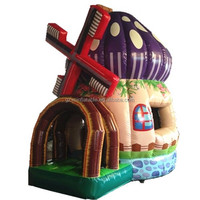 Château plein d'entrain de champignon gonflable d'amusement commercial de maison de rebond gonflable de champignon de haute qualité pour des enfants