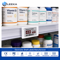 Etiqueta Electrónica de Precio ESL con Pantalla de Tinta Electrónica Bluetooth de 2.66 Pulgadas de LEEKA Factory para Farmacias y Comercios Minoristas, Actualización Remota de Precios, Certificaciones CE, FCC y RoHS