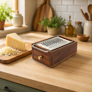 Natural House Customized <strong>Mini</strong> Size Stainless Steel Cheese <strong>Grater</strong> with Storage Container - Product Image 4