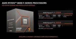 Procesador de Escritorio 7 8700f de 8 Núcleos, 16 Subprocesos, 65 W TDP, 16 MB, 4.1 GHz, PCIe 4.0/5.0, Paquete OEM en Bandeja, R7 8700f, Rendimiento de 8 Núcleos - Product Image 5