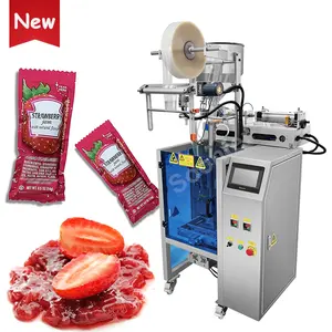 Máquina de embalagem vertical de polpa de frutas líquidas, alta velocidade, totalmente automática, saquinho de molho de geléia