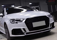 Kit carrosserie style RS3 avec calandre en maille pour pare-chocs avant Audi A3 S3 8V.5 2017-2019 Sportback, Hatchback, Berline