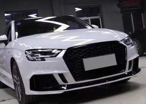 Chất lượng cao A3 <span class=keywords><strong>S3</strong></span> phụ tùng ô tô xe phía trước cản Kit cho Audi A3 <span class=keywords><strong>S3</strong></span> 8V. 5 2017 2018 2019 A3 <span class=keywords><strong>S3</strong></span> nâng cấp RS3 Bộ dụng cụ cơ thể với nướng - Product Image 3