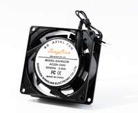 Ventilateur axial AC 8025 80x80x25mm 110v 220v 380v à roulement à billes de qualité industrielle pour machine de soudage laser, ventilation de cabinet