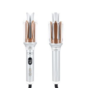 Revêtement céramique professionnel double tension 3 taille ondulée bigoudi automatique ionique rotatif <span class=keywords><strong>cheveux</strong></span> <span class=keywords><strong>fer</strong></span> à friser baguette - Product Image 1