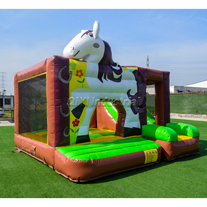 Casa hinchable de castillo inflable para niños con tobogán combinado de salto para entretenimiento divertido - Product Image 1