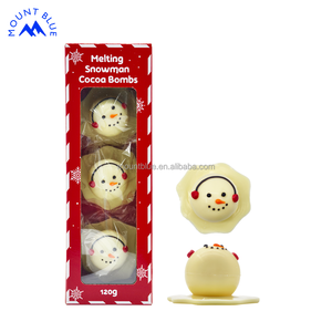<span class=keywords><strong>Cacao</strong></span> Comestible con Temática de Muñeco de Nieve, Perfecto para Bebidas Calientes Navideñas, Aditivo para Chocolate y Regalo, Chocolate Dulce - Product Image 2