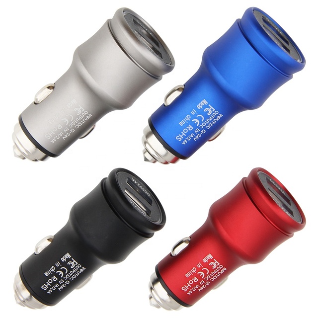 Portable Dual USB Car Charger 5V 3.4A 2 Ports Fast Charging Adapter for iPhone Xiaomi Samsung Mobile Phone Chargers in Car