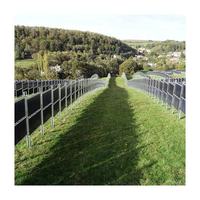 Support de montage solaire bifacial multifonction en acier galvanisé à chaud pour clôture, idéal pour les systèmes solaires écologiques agricoles et résidentiels