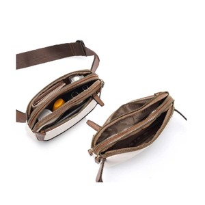 Vintage <span class=keywords><strong>cuir</strong></span> fonctionnel grand sac banane bandoulière supports pour téléphone poitrine haute qualité hommes taille sac sac banane - Product Image 5