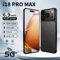 Nouveau Téléphone 2026 18 Pro Max Vente en Gros Original Débloqué 5G LTE Smartphone HD 16+1 To RAM/ROM Écran 7.3" Android 15 Espagnol