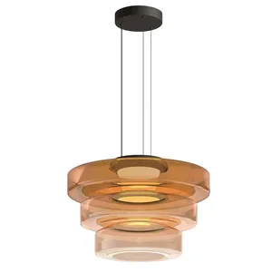 Lustre de <span class=keywords><strong>plafond</strong></span> pour îlot de cuisine, abat-jour en verre vert, lustres de salle à manger, luminaire suspendu en verre moderne, éclairage suspendu - Product Image 6