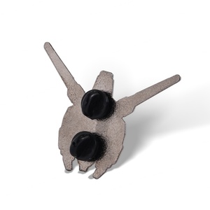 New Style Animation Design Soft Enamel Black Color Fashionable Metal Badge - Product Image 4