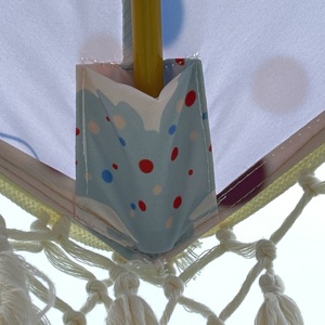 Fantastique luxe crochet patio parapluie en bois glands en coton faits à la main 2.5M <span class=keywords><strong>parasol</strong></span> cordes en macramé parapluie ouvert avec frange - Product Image 4