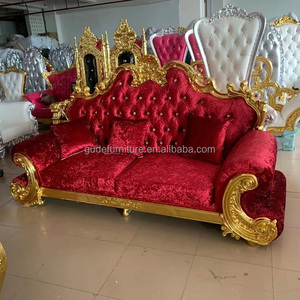 เก้าอี้บัลลังก์สมเด็จพระราชินีนาถและนางของเขาและเธอสำหรับงานแต่งงานขาย - Product Image 3