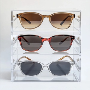 Custom Clear High Quality for Polished Acrylic Modern Tabletop Sunglasses Display Stand for Storage and Display - Product Image 5