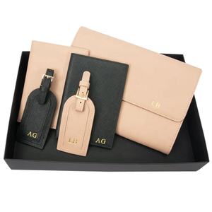 Porte-passeport en cuir PU pour femme, porte-bagage personnalisé à la mode, portefeuille de voyage personnalisé, ensembles cadeaux pour femmes - Product Image 2