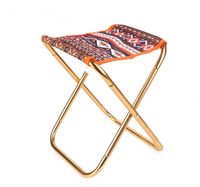 Outdoor Camping Stool 4 Legs Folding Portable Chair Lightweight Foldable Stool for Hiking Fishing Camping Travelling