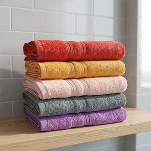Serviettes de bain 100% coton éponge de qualité supérieure - Product Image 4
