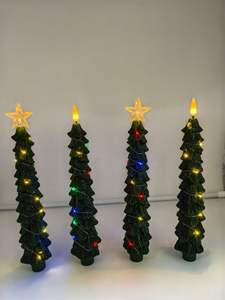 Bougies à LED pour sapin <span class=keywords><strong>de</strong></span> Noël 3D avec étoile flammée, 4 pièces, sans flamme, avec télécommande, pour décoration <span class=keywords><strong>de</strong></span> Noël - Product Image 5