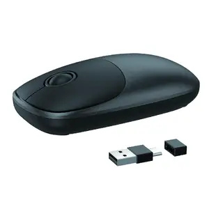 USB & Type-C integrated Wireless Mouse with 5 million Silent click for Tablet computers and laptops