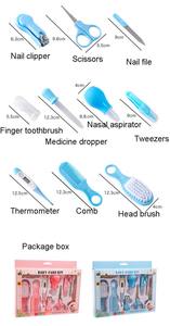 Kit de 10 Piezas para Recién Nacidos, Termómetro, Artículos de Aseo para Niños, Cepillo para el Cuidado de la Salud del Cabello y las Uñas del Bebé, Cortauñas - Product Image 3