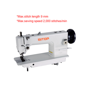Machine à coudre industrielle robuste à point noué avec système d'alimentation intégré pour sacs, valises, coussins et articles en cuir - Product Image 2