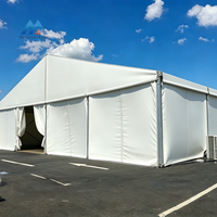Tente de réception à structure en alliage d'aluminium, avec bâche en PVC imperméable pour mariages et grands événements